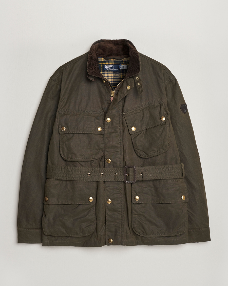 Herre | Jakker | Polo Ralph Lauren | Waxed Field Jacket Oil Cloth Green