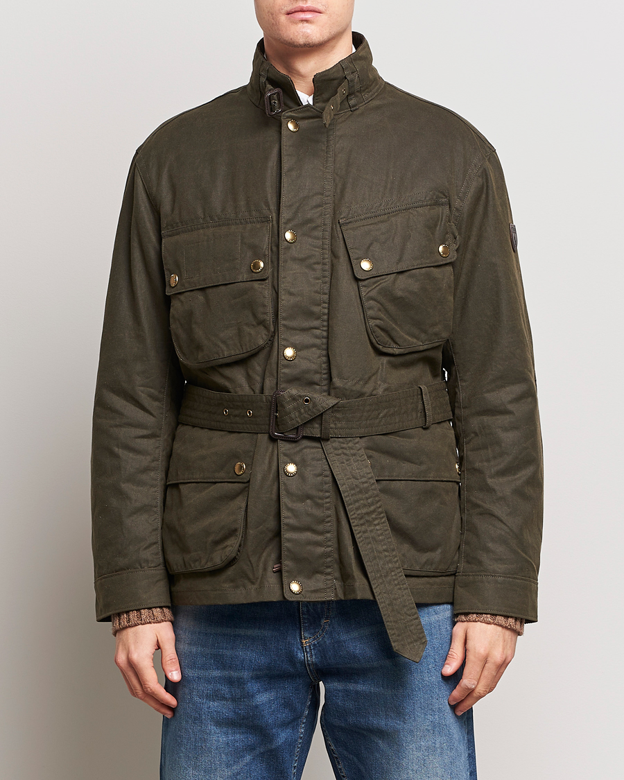 Herre | Jakker | Polo Ralph Lauren | Waxed Field Jacket Oil Cloth Green