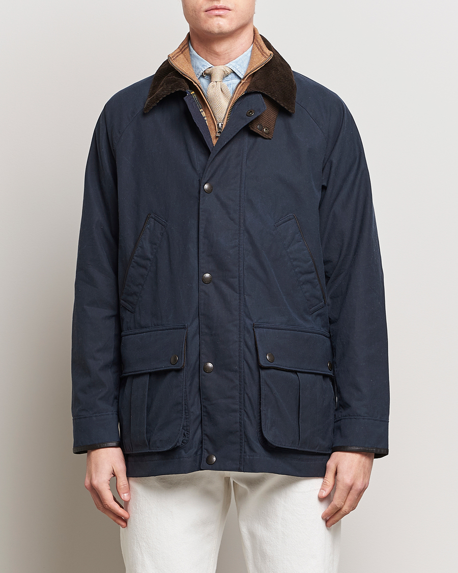 Herre | Field jackets | Polo Ralph Lauren | Waxed Cotton Field Jacket Navy