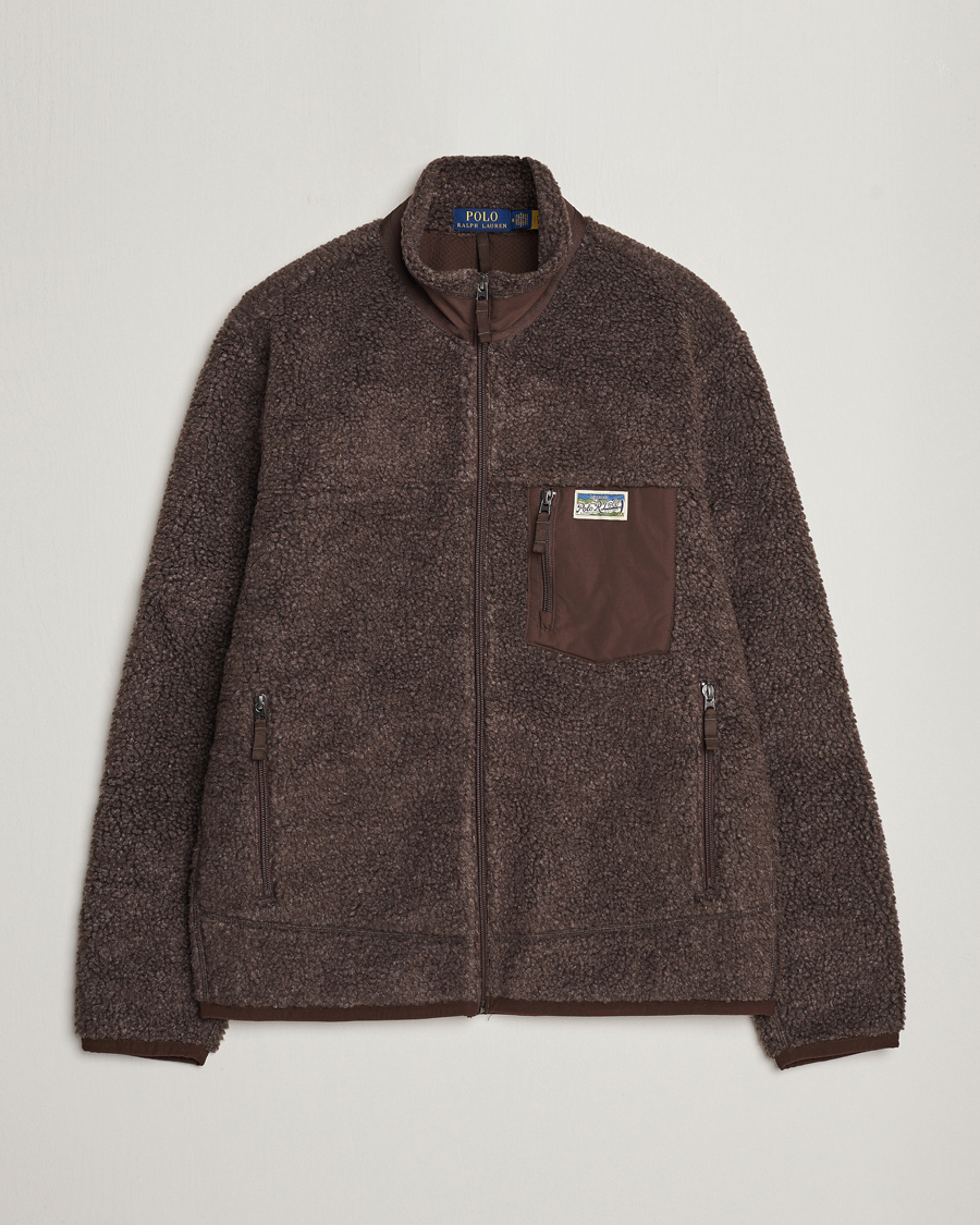 Herre | Jakker | Polo Ralph Lauren | Hi-Pile Fleece Full-Zip Jacket Dark Beech