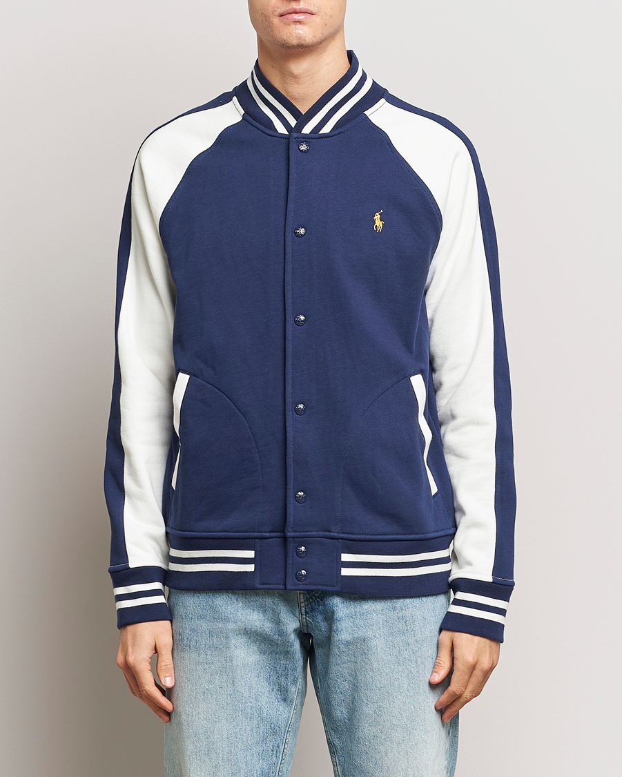 Herre |  | Polo Ralph Lauren | Lunar New Year Fleece Bomber Jacket Dark Cobalt/Nevis