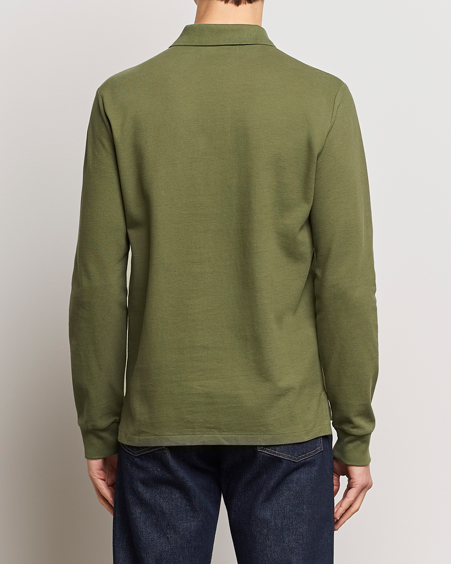 Herre | Trøjer | Polo Ralph Lauren | Custom Slim Fit Long Sleeve Polo Dark Sage