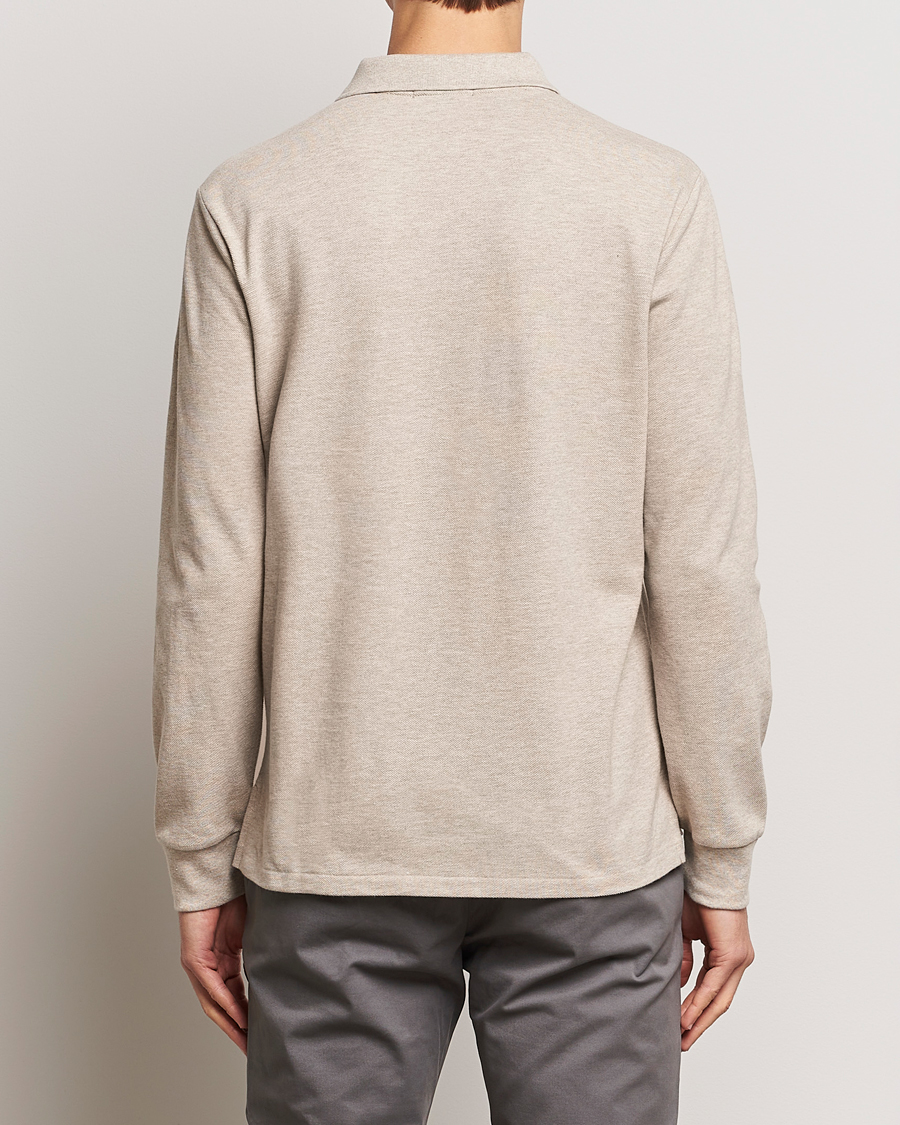 Herre | Trøjer | Polo Ralph Lauren | Custom Slim Fit Long Sleeve Polo Beige Heather