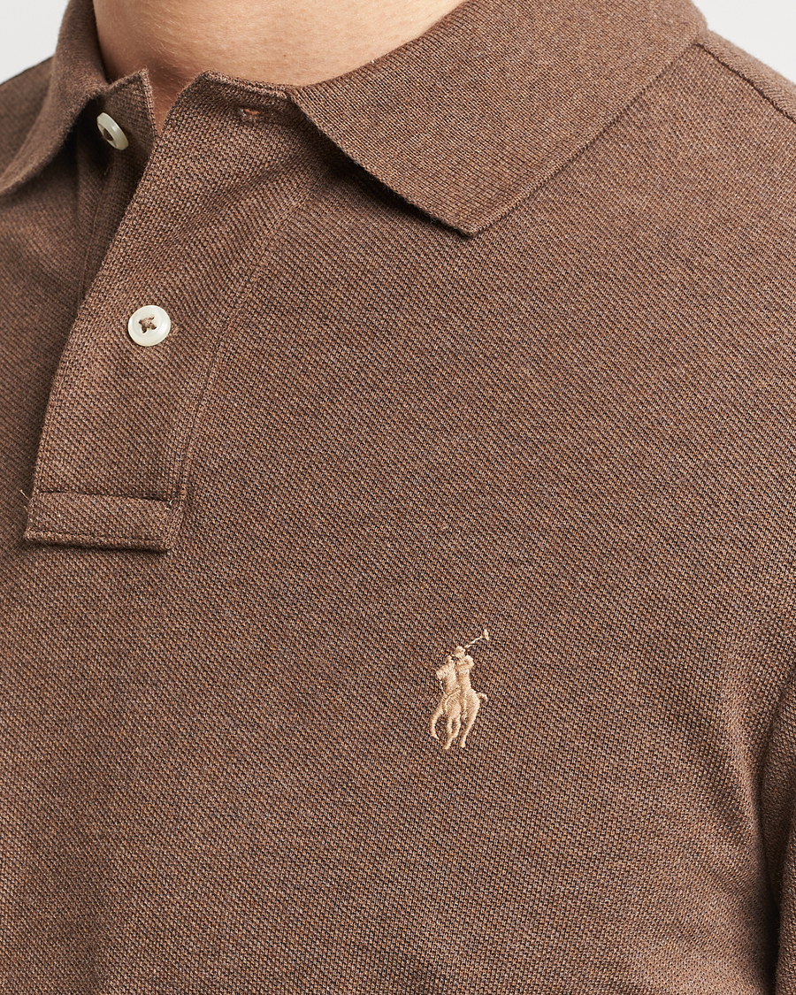 Herre | Trøjer | Polo Ralph Lauren | Slim Fit Long Sleeve Polo Cedar Heather