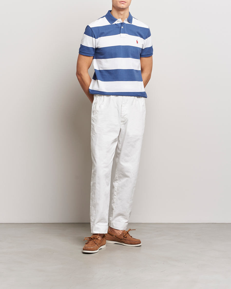 Herre | Polotrøjer | Polo Ralph Lauren | Barstriped Polo Blue/White