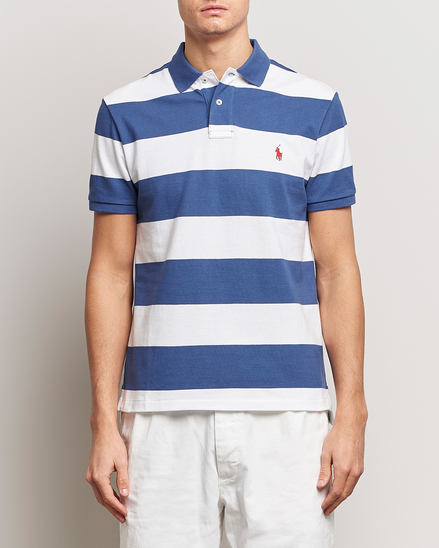 Herre | Polotrøjer | Polo Ralph Lauren | Barstriped Polo Blue/White