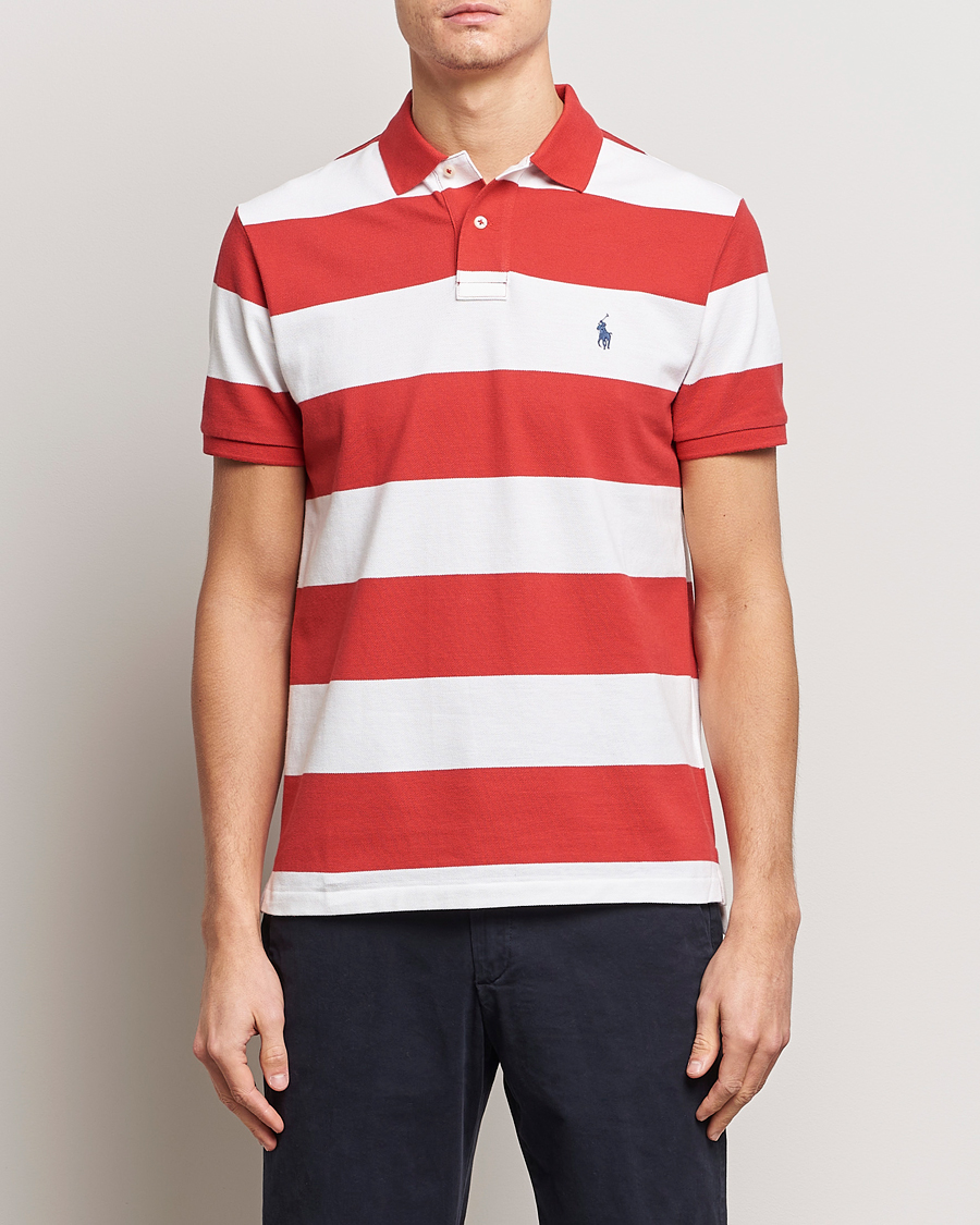 Herre | Udsalg | Polo Ralph Lauren | Barstriped Polo Post Red/White