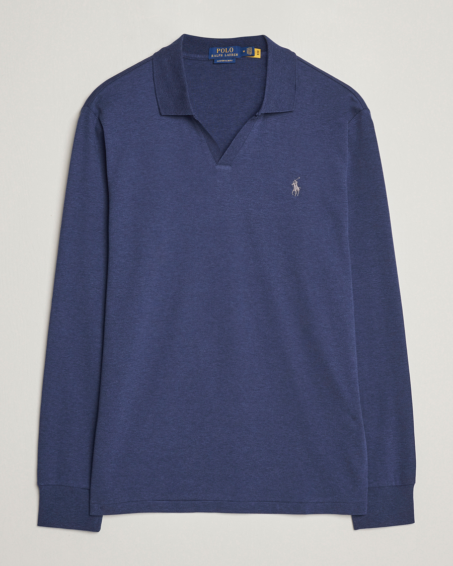 Herre | Trøjer | Polo Ralph Lauren | Long Sleeve Polo Shirt Navy Heather