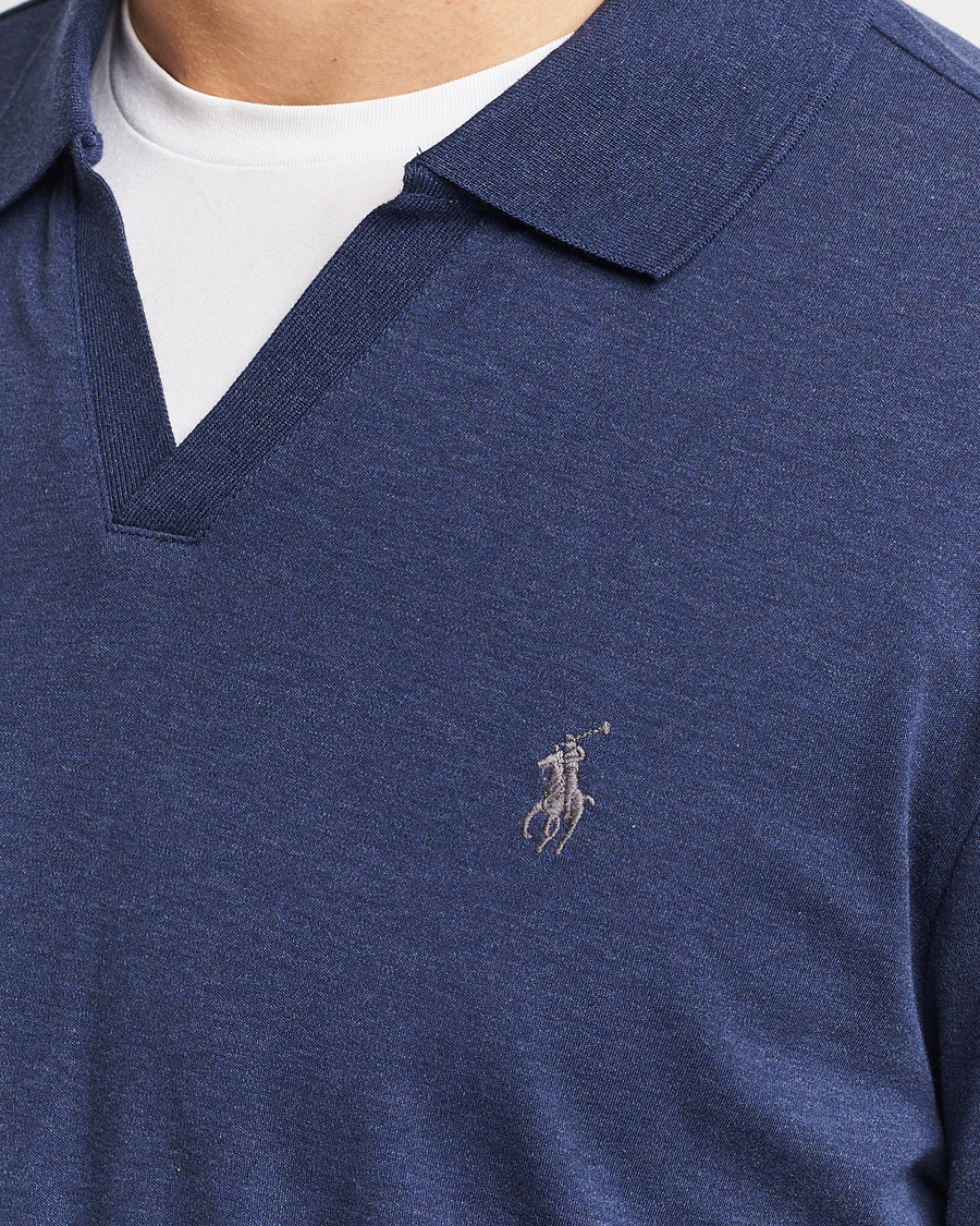 Herre | Trøjer | Polo Ralph Lauren | Long Sleeve Polo Shirt Navy Heather