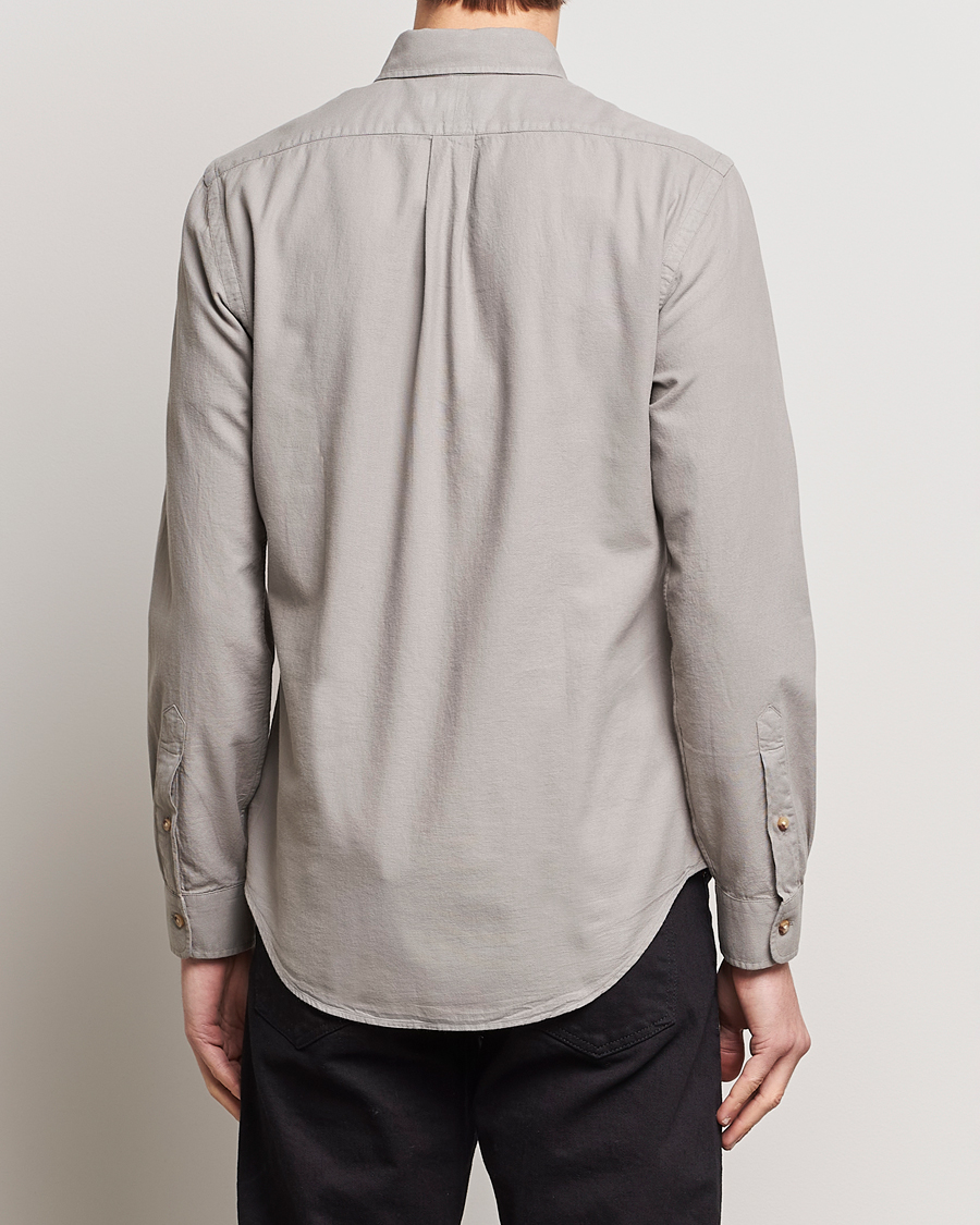 Herre | Skjorter | Polo Ralph Lauren | Slim Fit Cotton Textured Shirt Grey Fog