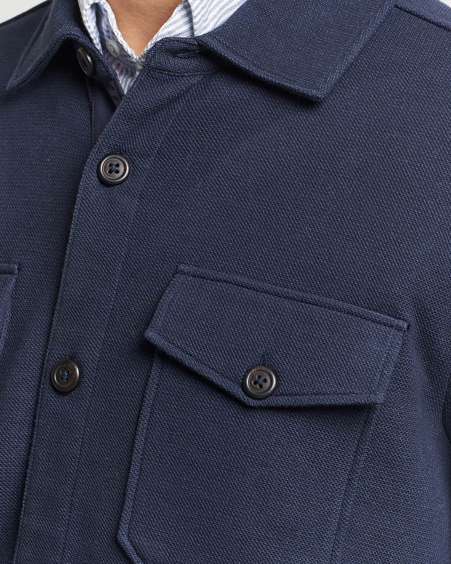 Herre | Skjorter | Polo Ralph Lauren | Double Knit Jacquard Overshirt Aviator Navy