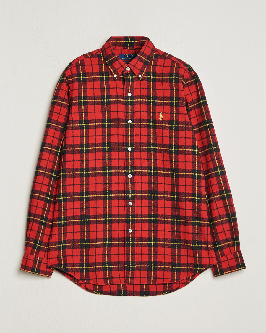 Herre | Skjorter | Polo Ralph Lauren | Lunar New Year Flannel Checked Shirt Red/Black