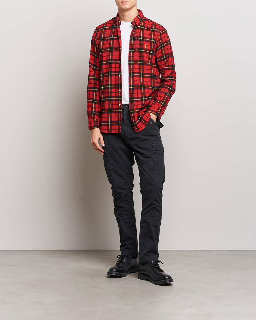 Herre | Skjorter | Polo Ralph Lauren | Lunar New Year Flannel Checked Shirt Red/Black