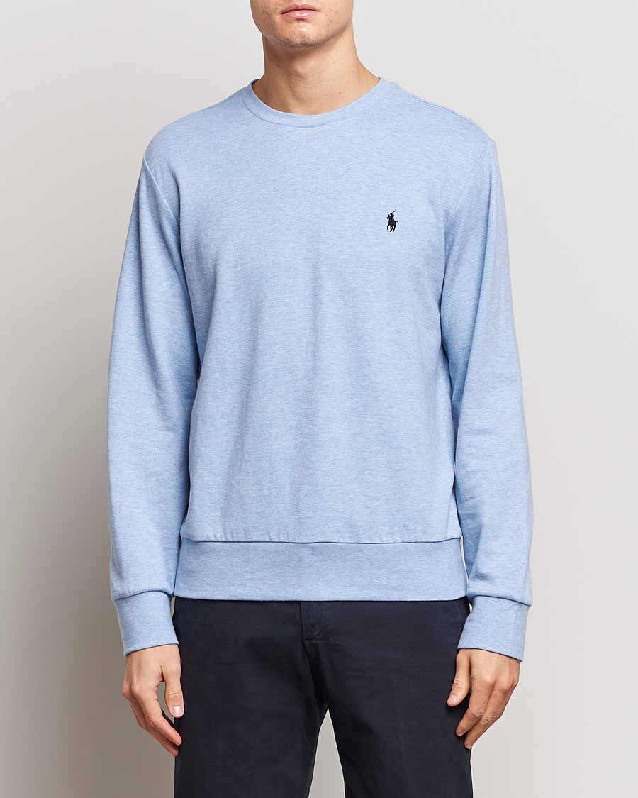 Herre | Sweatshirts | Polo Ralph Lauren | Double Knitted Jersey Sweatshirt Isle Heather