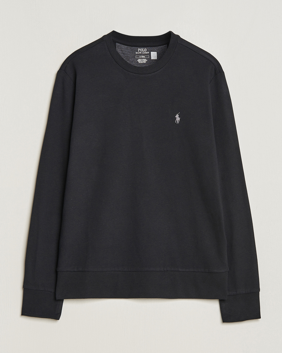 Herre |  | Polo Ralph Lauren | Double Knitted Jersey Sweatshirt Black