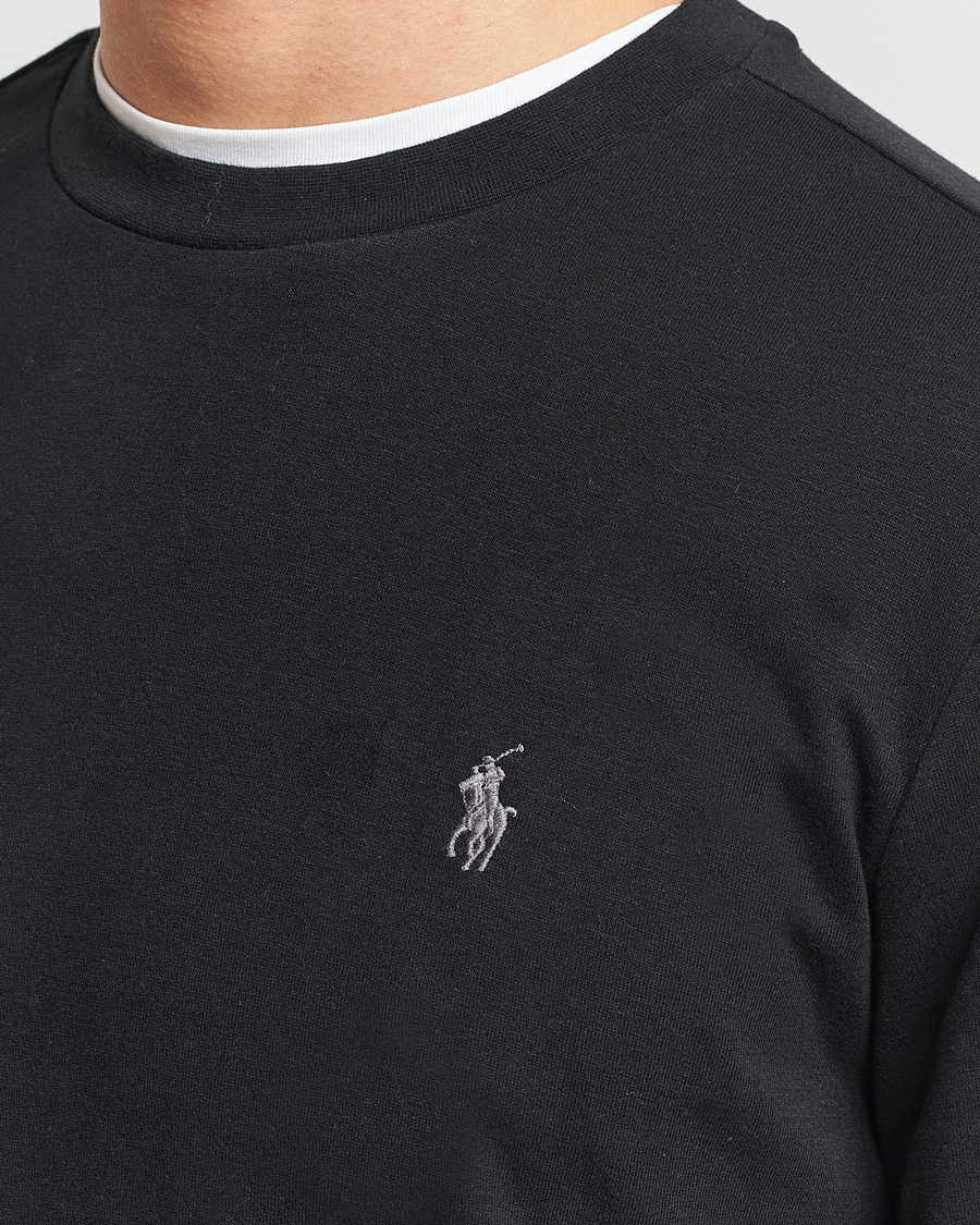 Herre | Trøjer | Polo Ralph Lauren | Double Knitted Jersey Sweatshirt Black