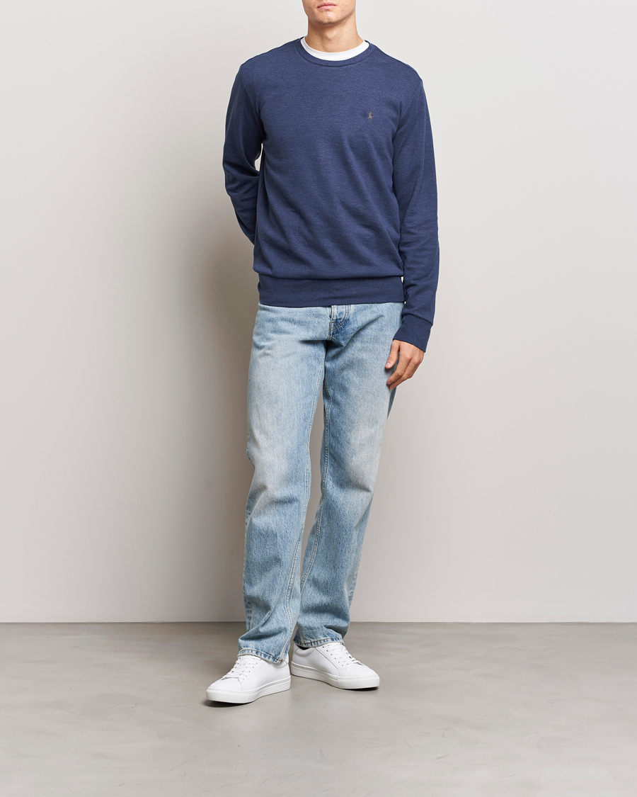 Herre | Trøjer | Polo Ralph Lauren | Double Knitted Jersey Sweatshirt Navy Heather