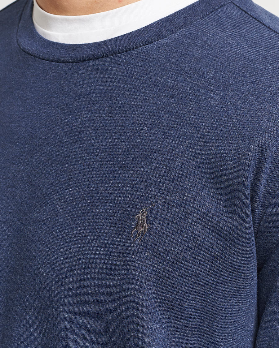 Herre | Trøjer | Polo Ralph Lauren | Double Knitted Jersey Sweatshirt Navy Heather