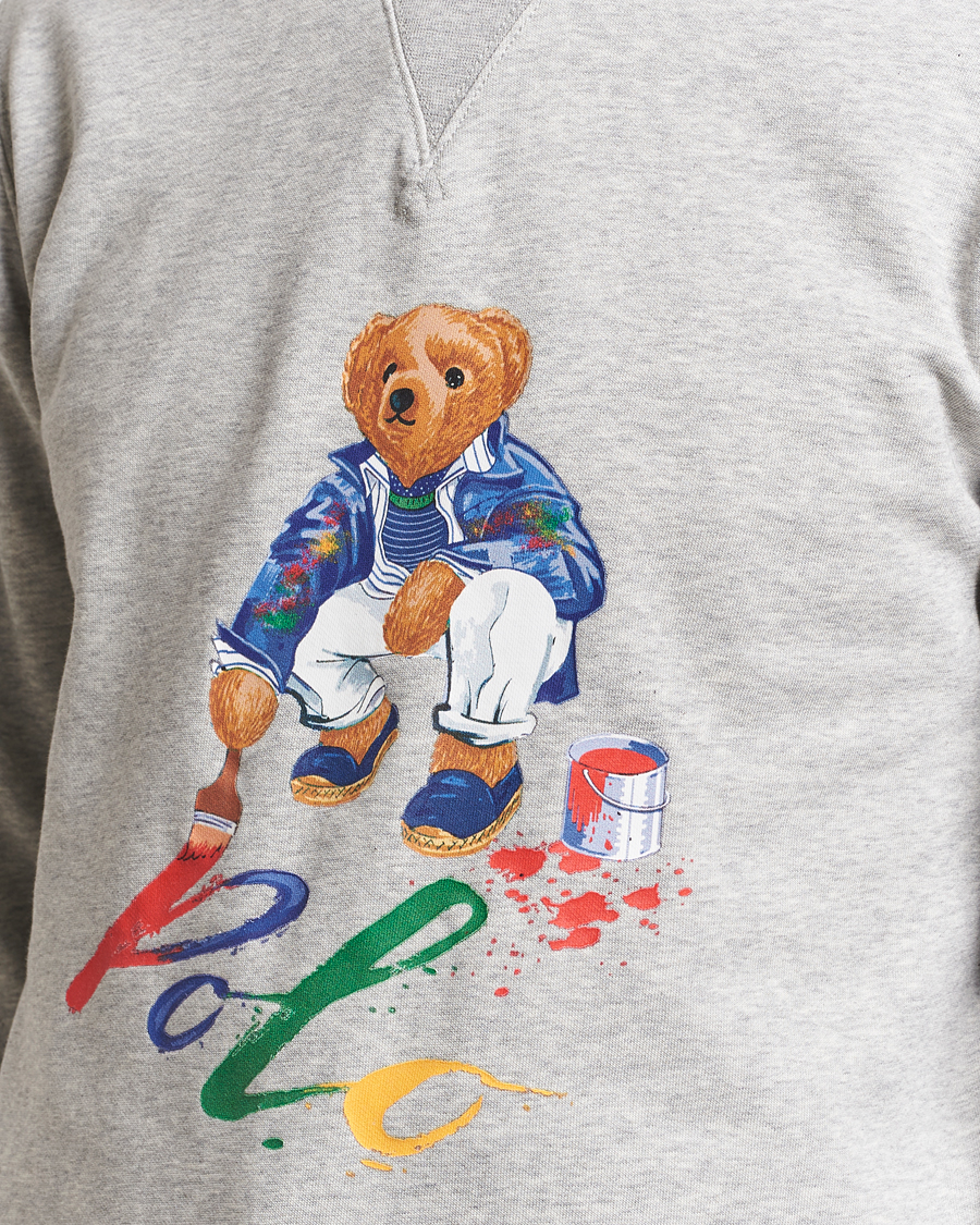 Herre | Trøjer | Polo Ralph Lauren | Printed Bear Crew Neck Sweatshirt Andover Heather