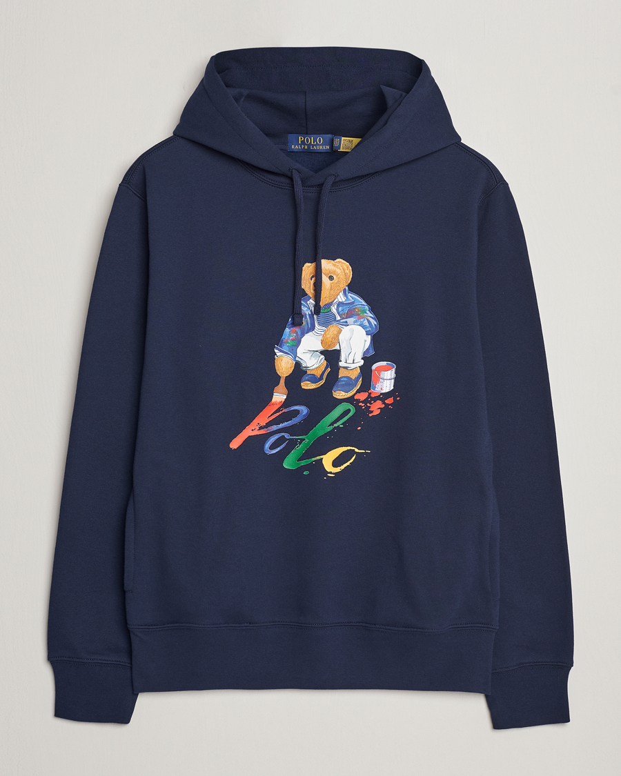 Herre | Trøjer | Polo Ralph Lauren | Printed Bear Hoodie Cruise Navy