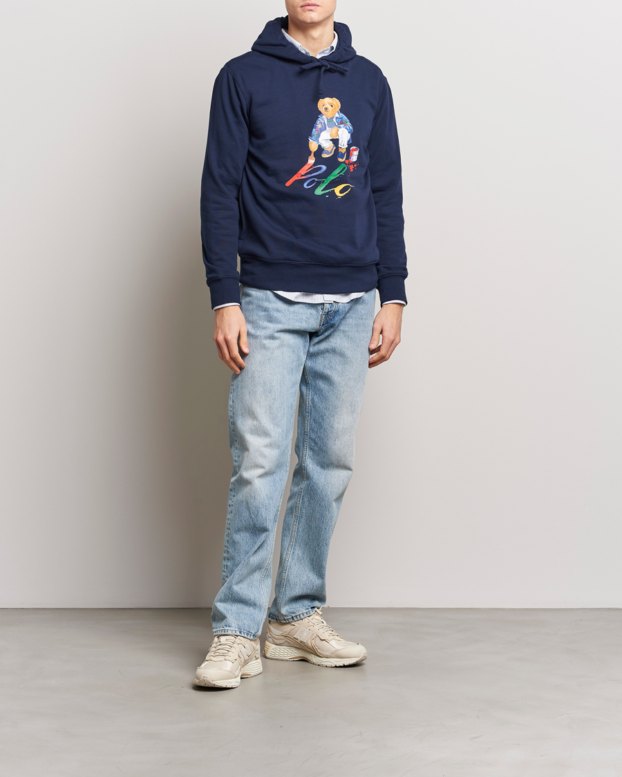 Herre | Trøjer | Polo Ralph Lauren | Printed Bear Hoodie Cruise Navy