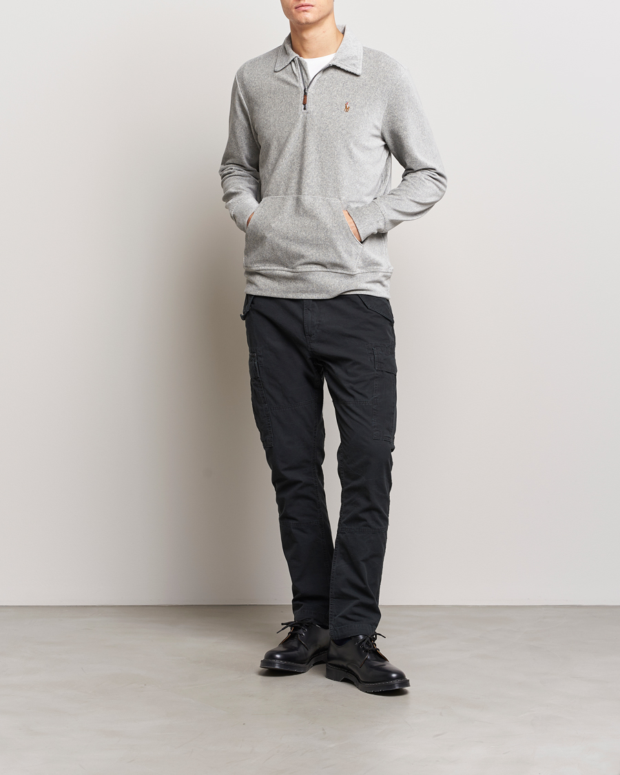 Herre | Trøjer | Polo Ralph Lauren | Knit Corduroy Half-Zip Andover Heather