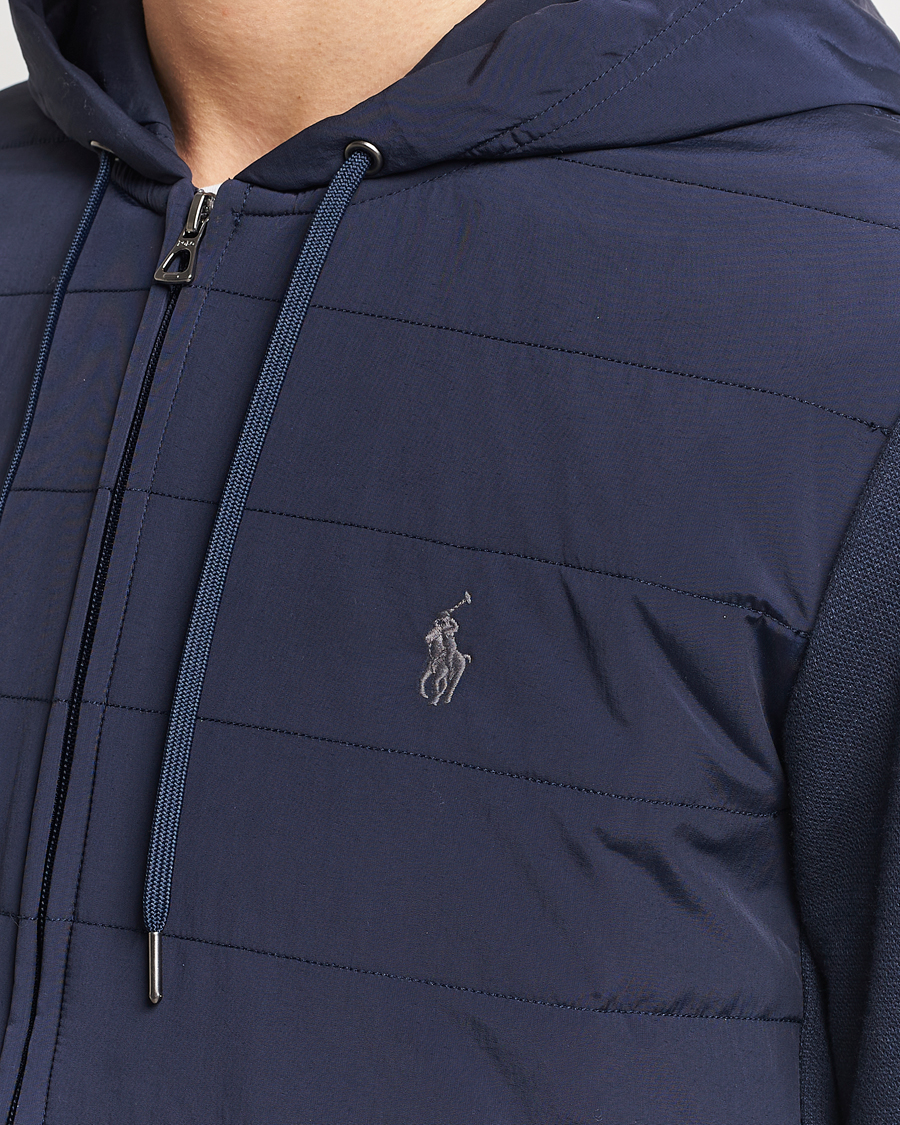 Herre | Trøjer | Polo Ralph Lauren | Hybrid Full-Zip Hoodie Aviator Navy