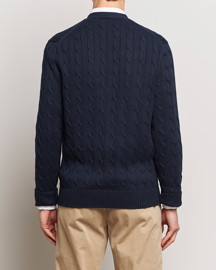 Herre | Trøjer | Polo Ralph Lauren | Cotton Cable Cardigan Hunter Navy