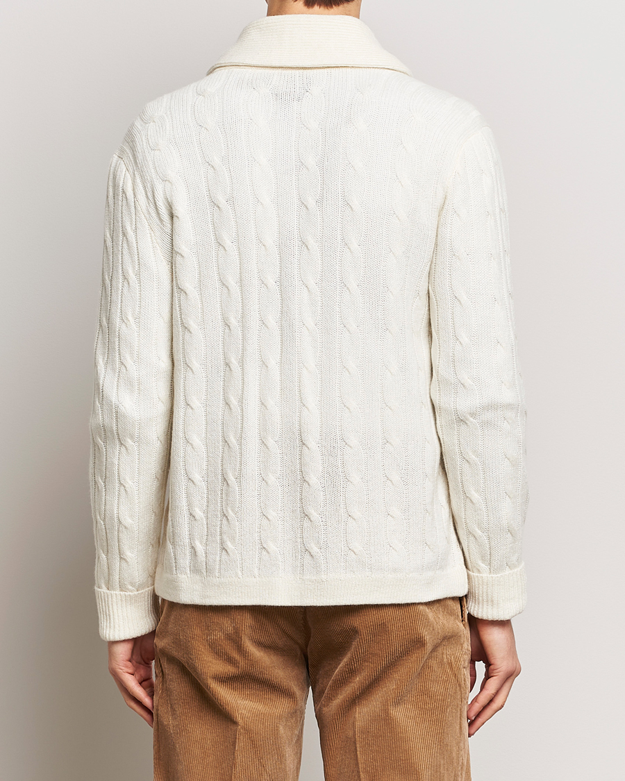 Herre | Trøjer | Polo Ralph Lauren | Cashmere Cable Shawl Collar Cardigan Cream