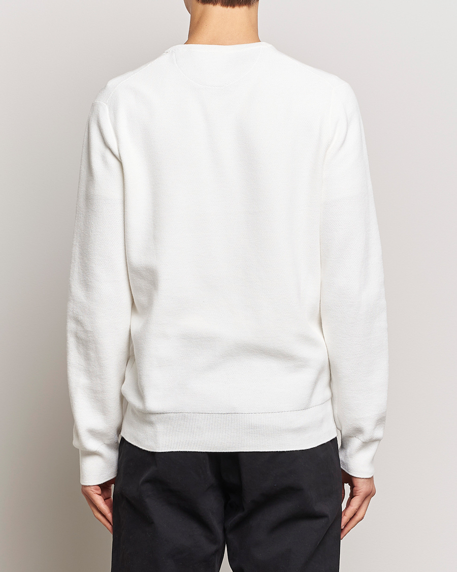 Herre | Trøjer | Polo Ralph Lauren | Textured Cotton Crew Neck Sweater Deckwash White