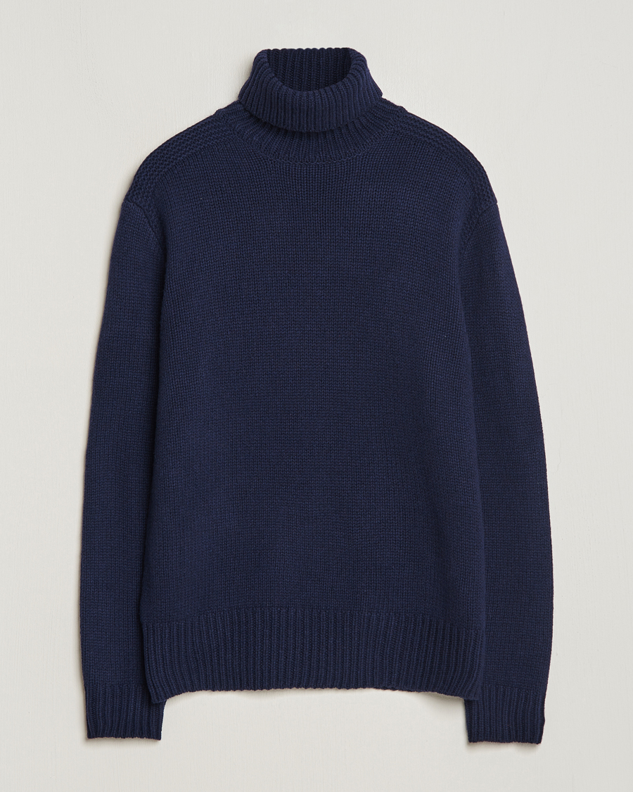 Herre | Trøjer | Polo Ralph Lauren | Wool/Cashmere Knitted Rollneck Hunter Navy