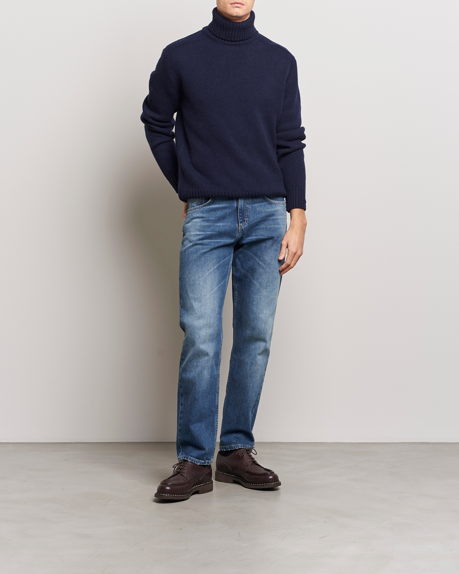 Herre | Trøjer | Polo Ralph Lauren | Wool/Cashmere Knitted Rollneck Hunter Navy