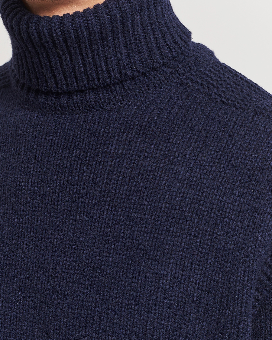 Herre | Trøjer | Polo Ralph Lauren | Wool/Cashmere Knitted Rollneck Hunter Navy