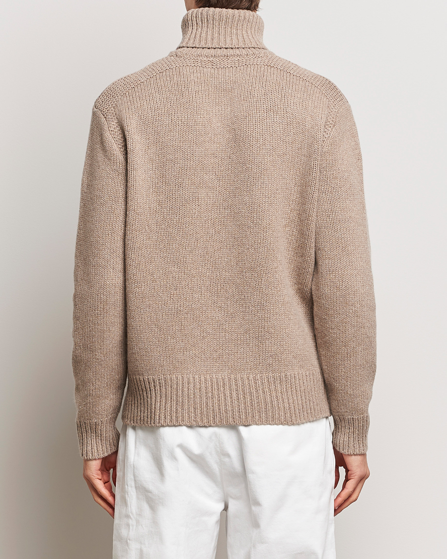 Herre | Trøjer | Polo Ralph Lauren | Wool/Cashmere Knitted Rollneck Oak Brown Heather