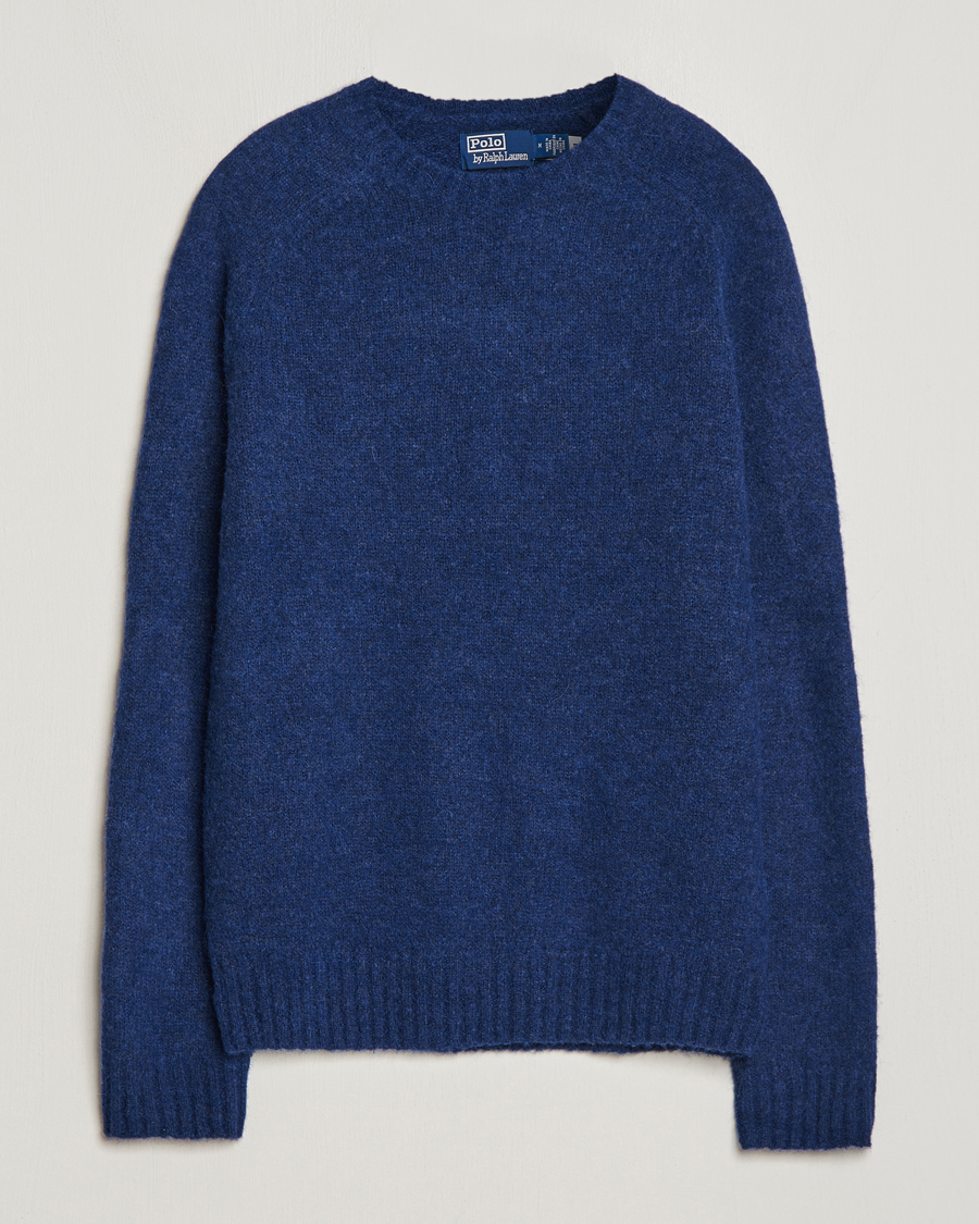 Herre | Trøjer | Polo Ralph Lauren | Alpaca Knitted Crew Neck Sweater Navy Heather