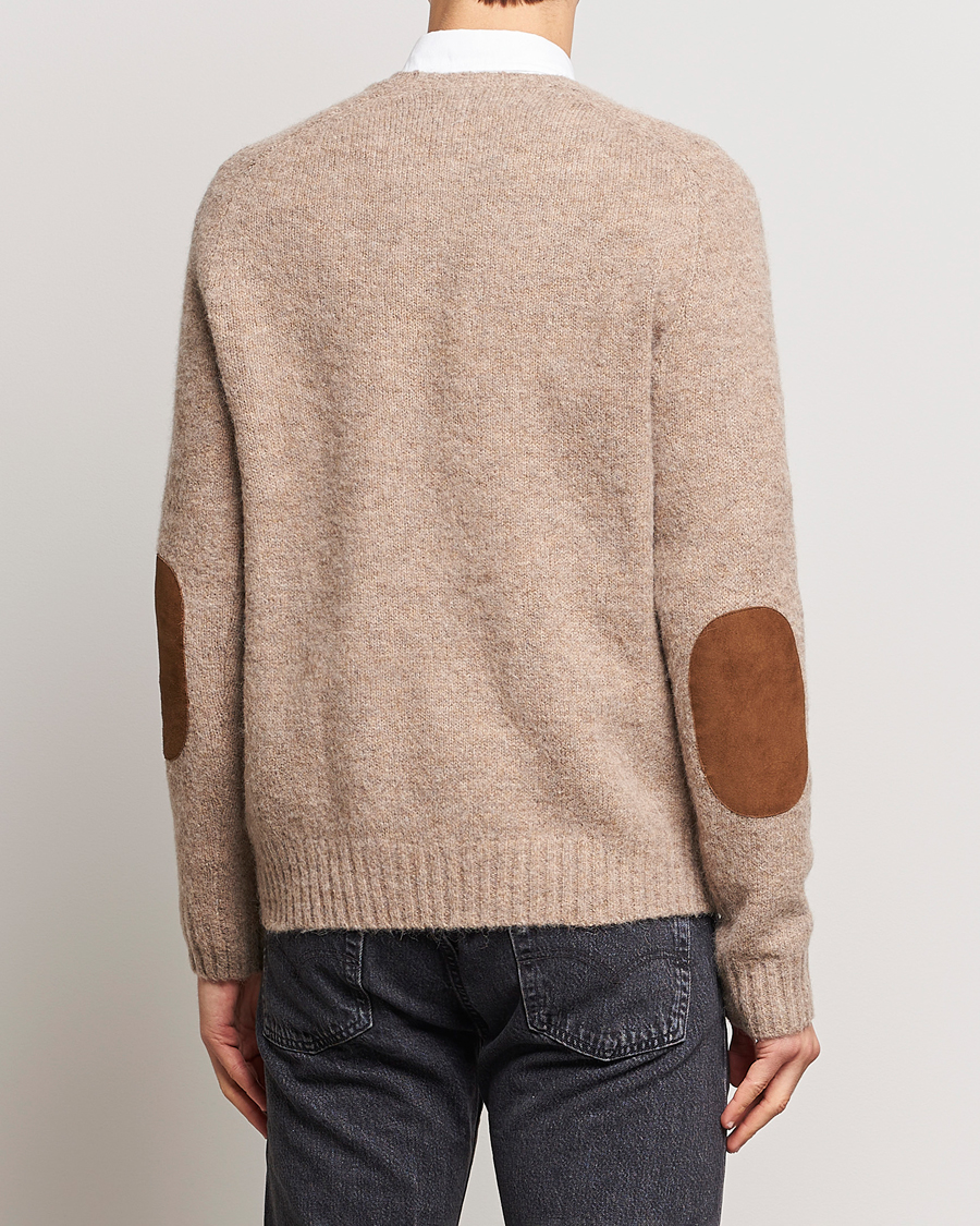 Herre | Trøjer | Polo Ralph Lauren | Alpaca Knitted Crew Neck Sweater Oak Brown Heather