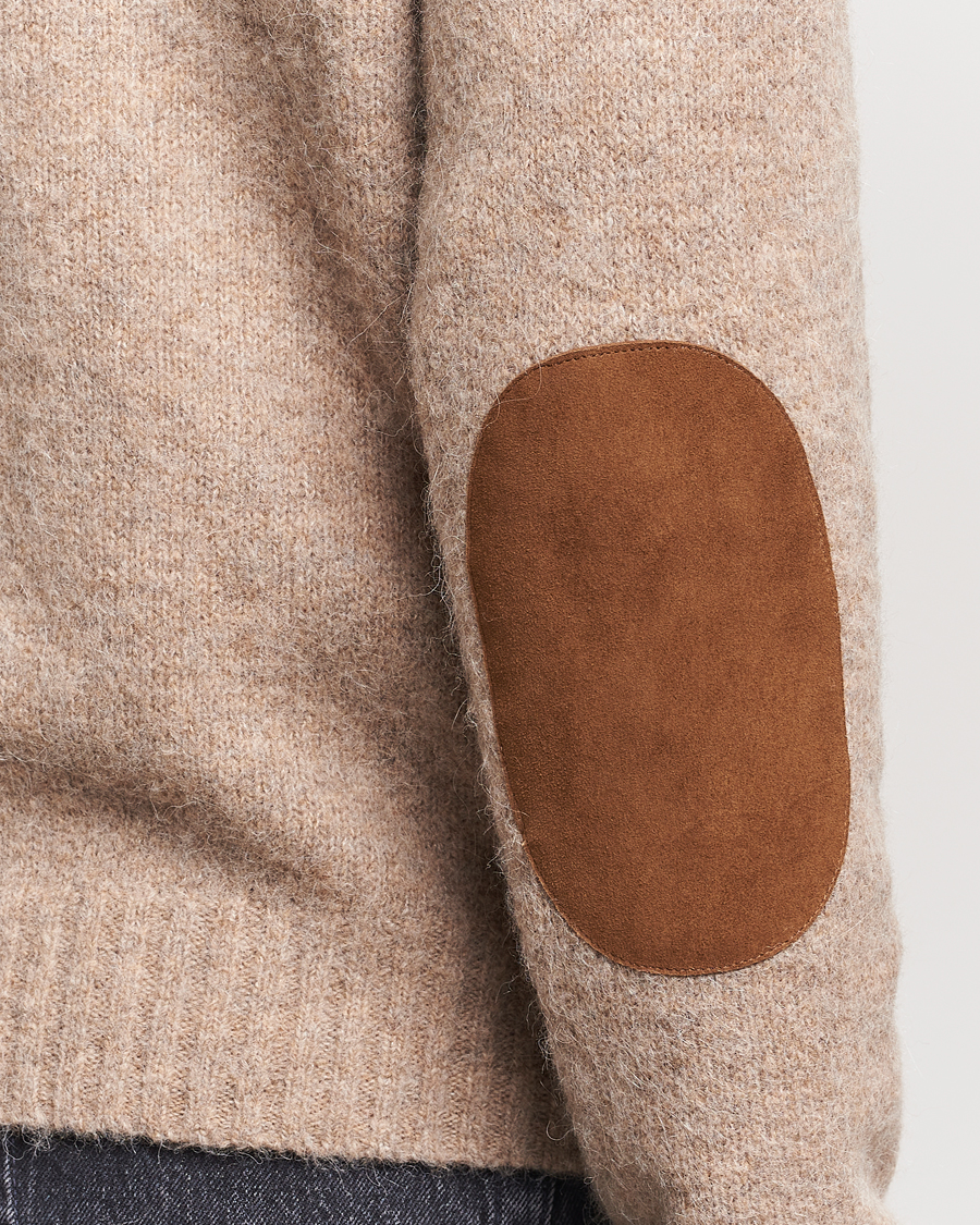 Herre | Trøjer | Polo Ralph Lauren | Alpaca Knitted Crew Neck Sweater Oak Brown Heather