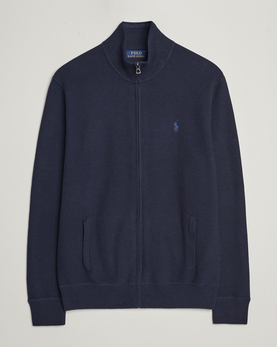 Herre |  | Polo Ralph Lauren | Textured Full-Zip Navy Heather 