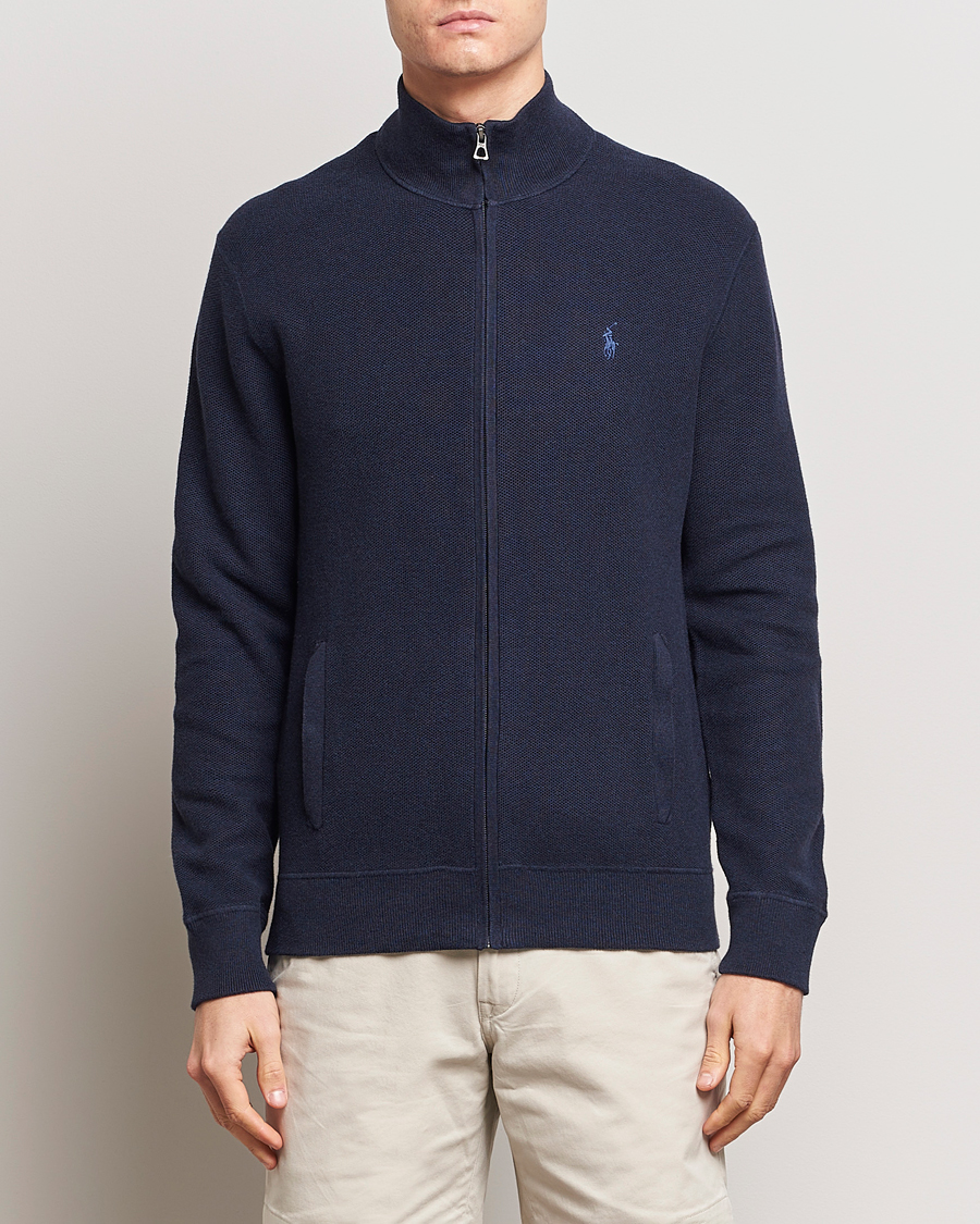 Herre | Full-zip | Polo Ralph Lauren | Textured Full-Zip Navy Heather 