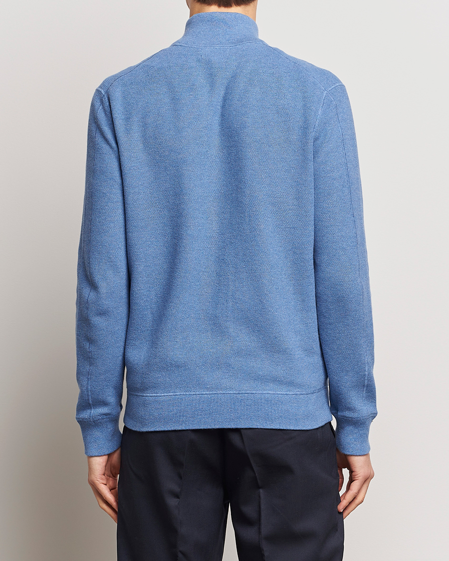 Herre | Trøjer | Polo Ralph Lauren | Textured Full-Zip Blue Stone Heather