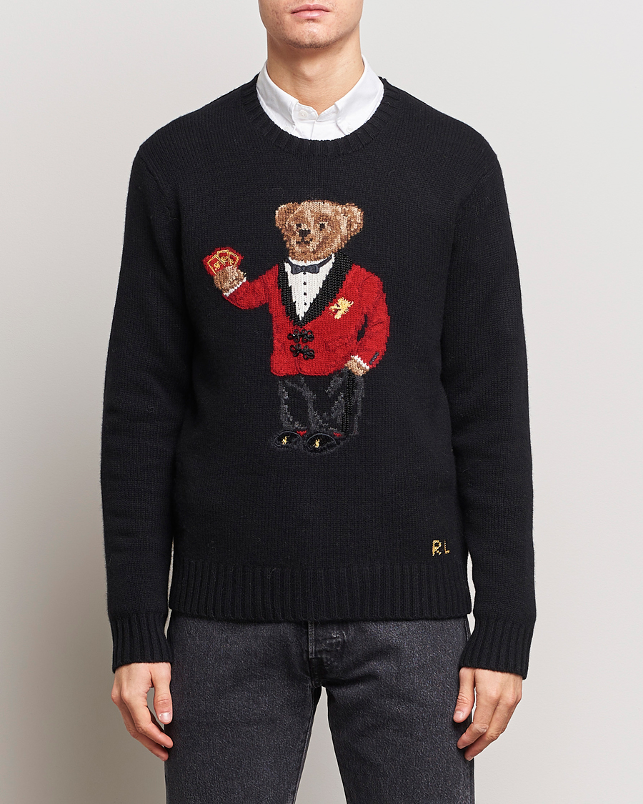 Herre | Gaver til særlige lejligheder | Polo Ralph Lauren | Lunar New Year Wool Knitted Bear Sweater Black