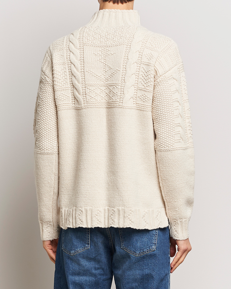 Herre | Trøjer | Polo Ralph Lauren | Wool Knitted Aran Rollneck Cream