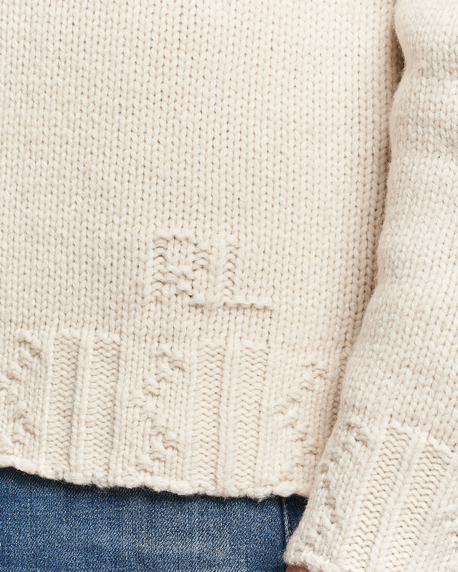 Herre | Trøjer | Polo Ralph Lauren | Wool Knitted Aran Rollneck Cream