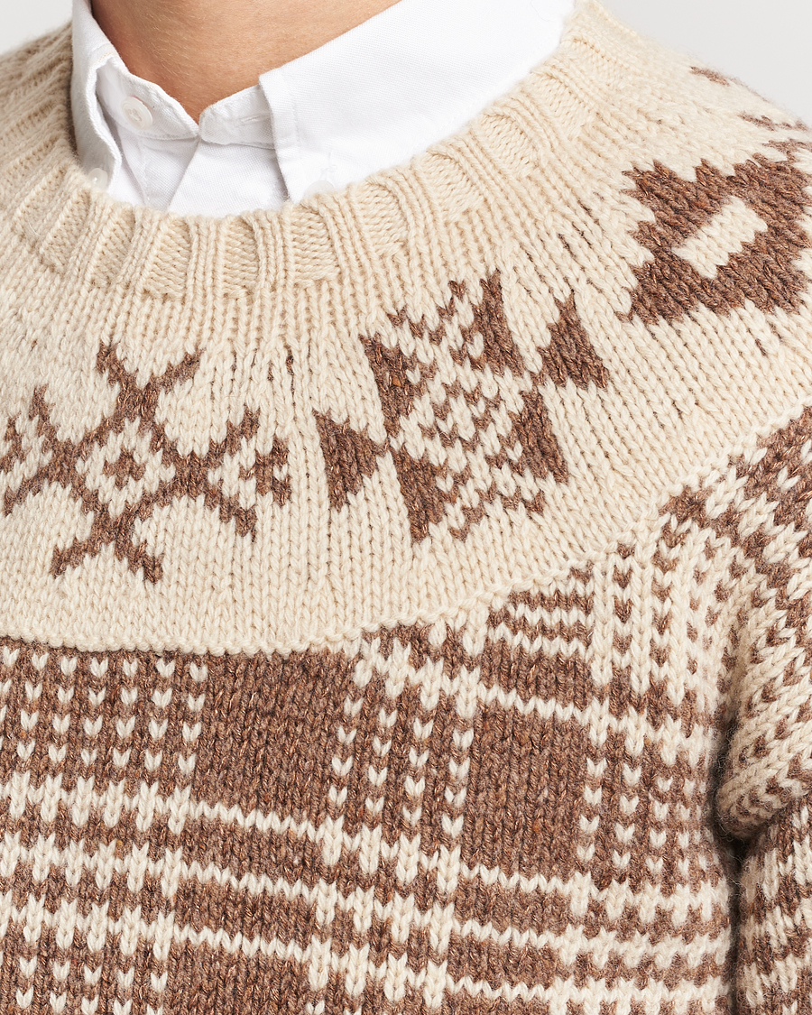 Herre | Trøjer | Polo Ralph Lauren | Wool Knitted Crew Neck Sweater Medium Brown
