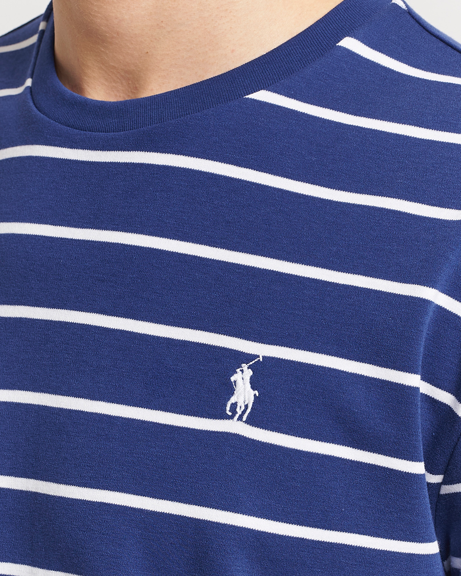 Herre | T-Shirts | Polo Ralph Lauren | Striped Crew Neck T-Shirt Blue/White
