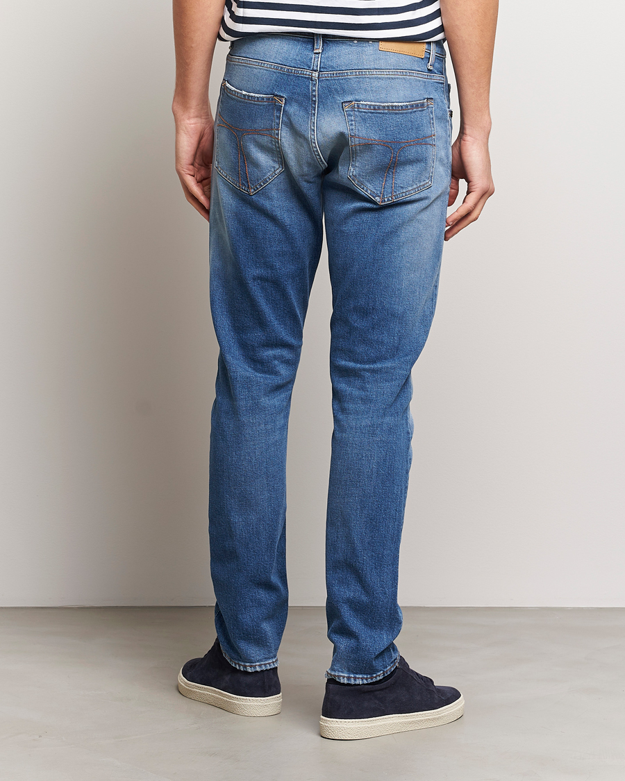 Herre | Jeans | Tiger of Sweden | Pistolero Stretch Cotton Jeans Light Blue