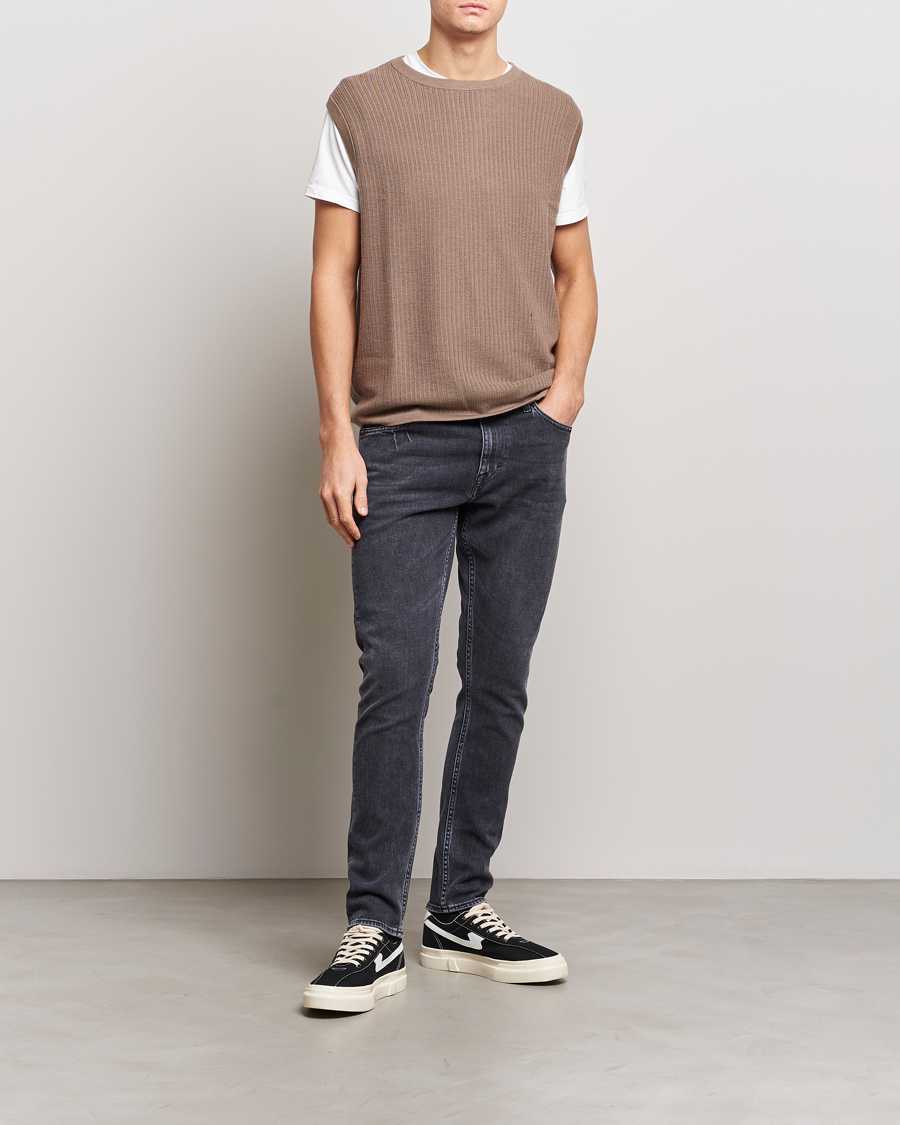 Herre | Jeans | Tiger of Sweden | Pistolero Stretch Cotton Jeans Washed Black