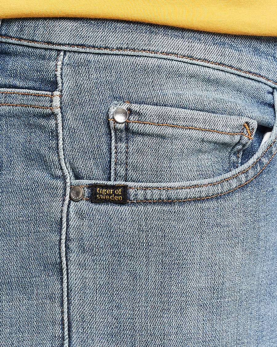 Herre | Jeans | Tiger of Sweden | Evolve Stretch Cotton Jeans Medium Blue