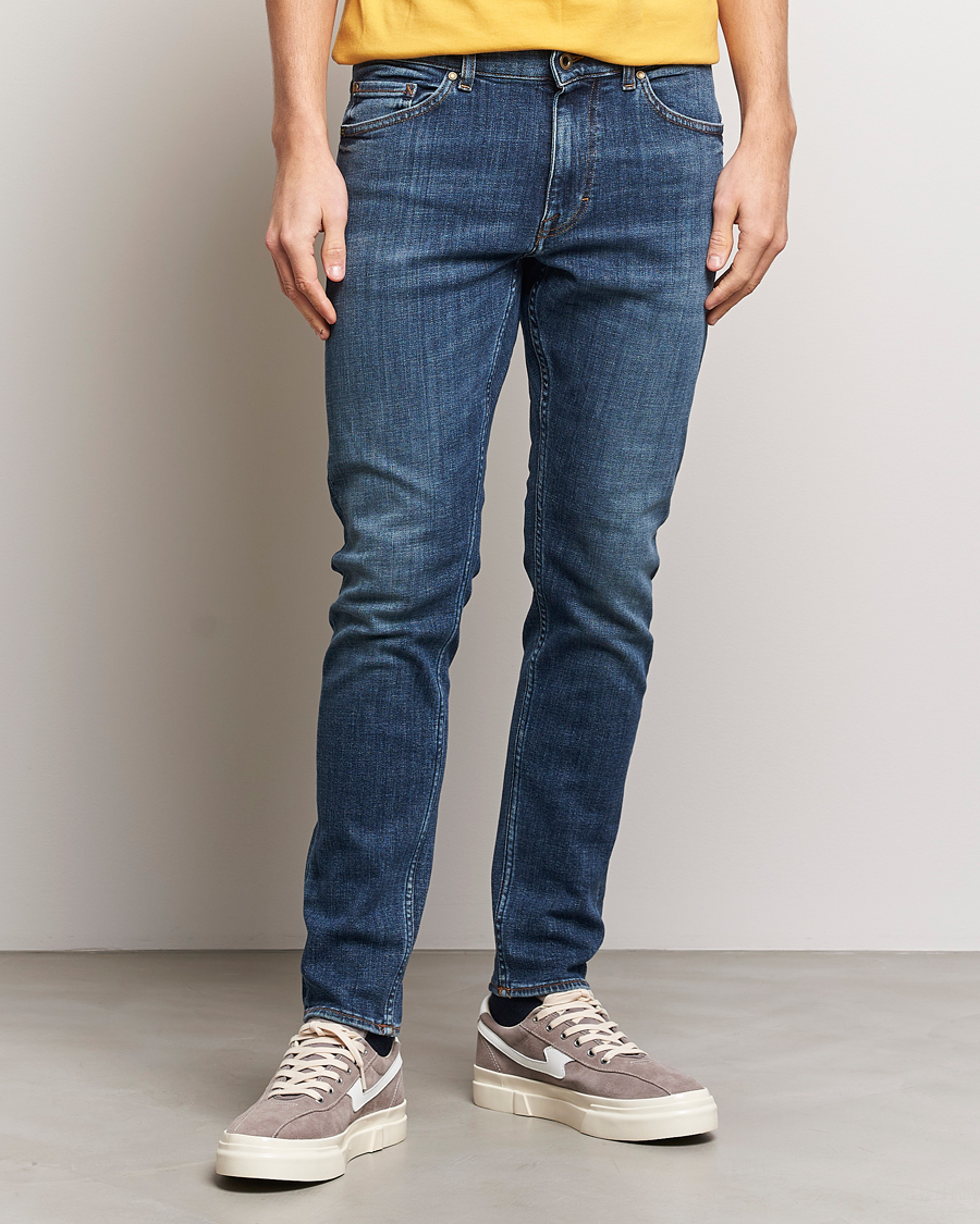 Herre | Tøj | Tiger of Sweden | Evolve Stretch Cotton Jeans Midnight Blue