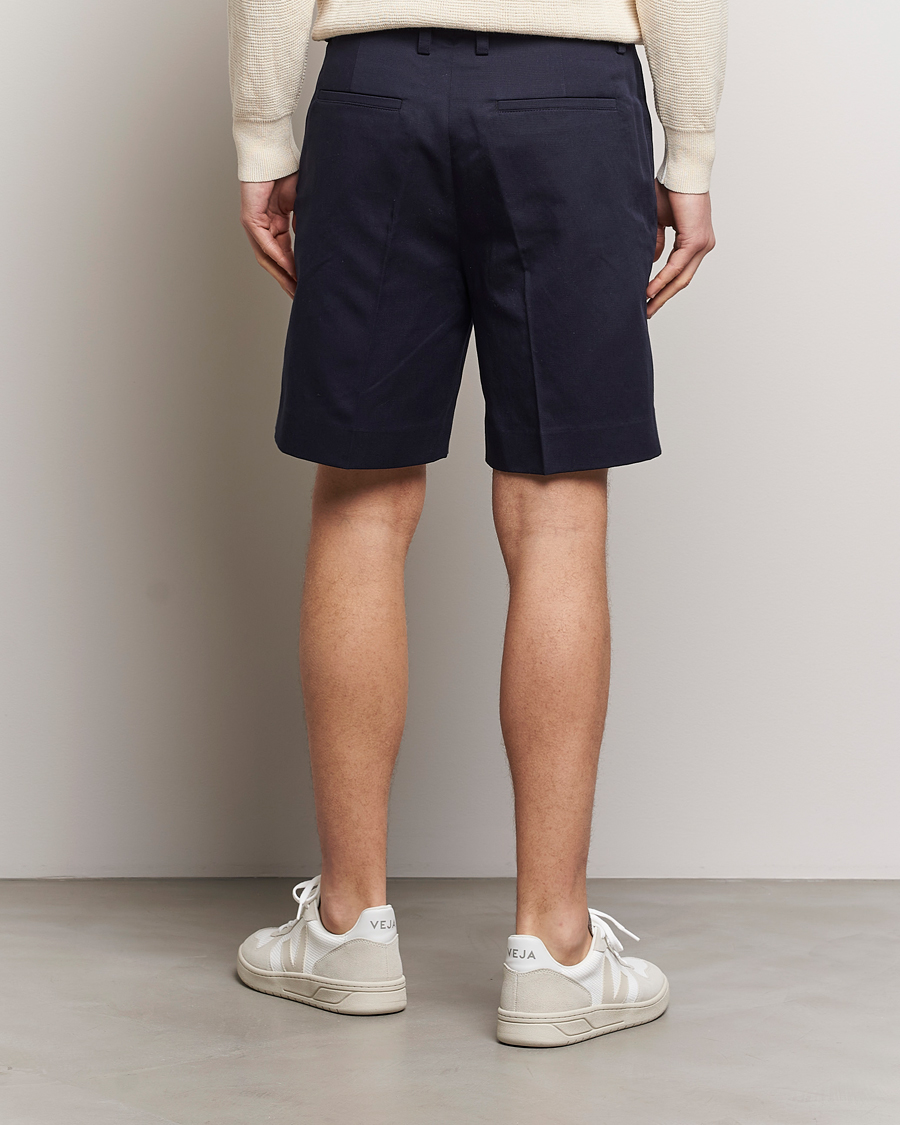 Herre | Shorts | Filippa K | Cotton/Linen Shorts Navy
